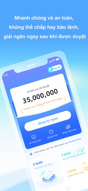 Hình ảnh minh họa app vay uy tín