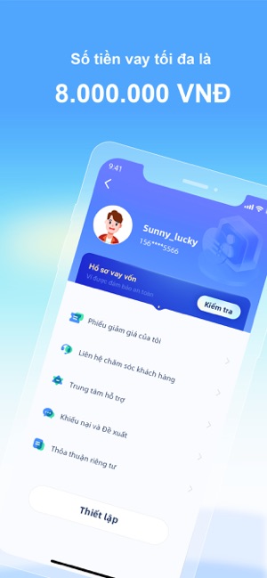 Hình ảnh minh họa app vay uy tín