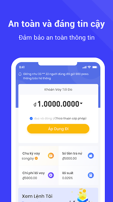 Hình ảnh minh họa app vay uy tín