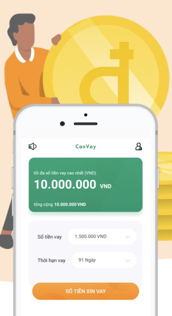 Hình ảnh minh họa app vay uy tín