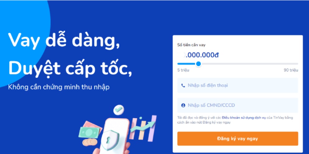 Hình ảnh minh họa app vay uy tín