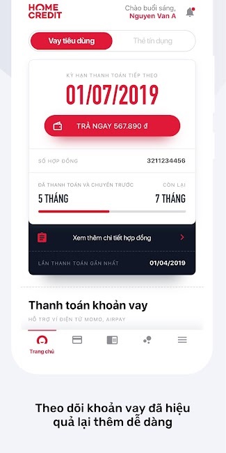 Hình ảnh minh họa app vay uy tín