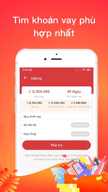 Hình ảnh minh họa app vay uy tín