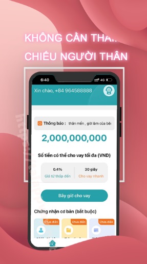 Hình ảnh minh họa app vay uy tín