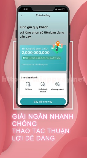 Hình ảnh minh họa app vay uy tín