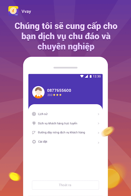 Hình ảnh minh họa app vay uy tín