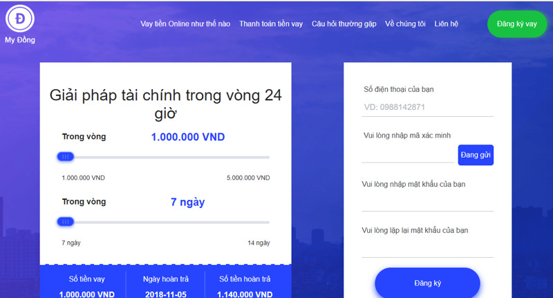 mydong - App vay tiền không thẩm định